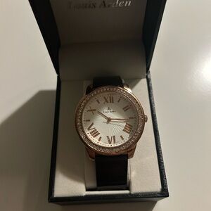 Louis Arden Rose Gold and Black Watch